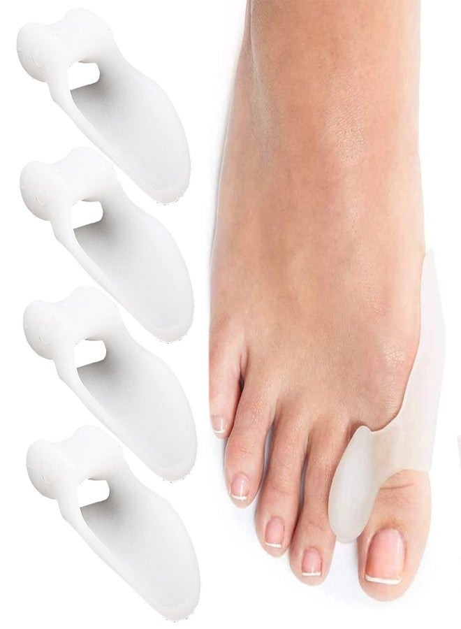 Alayna Toe Separators for Overlapping Toes Bunion Corrector Toe Spacers 4 Pcs Cushion Pads Spreader Orthopedic Brace Guard for Women Wear in Socks and Shoes 2 Pair - Image 3