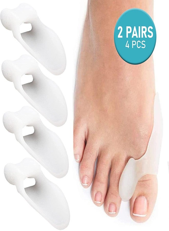 Alayna Toe Separators for Overlapping Toes Bunion Corrector Toe Spacers 4 Pcs Cushion Pads Spreader Orthopedic Brace Guard for Women Wear in Socks and Shoes 2 Pair - Image 2