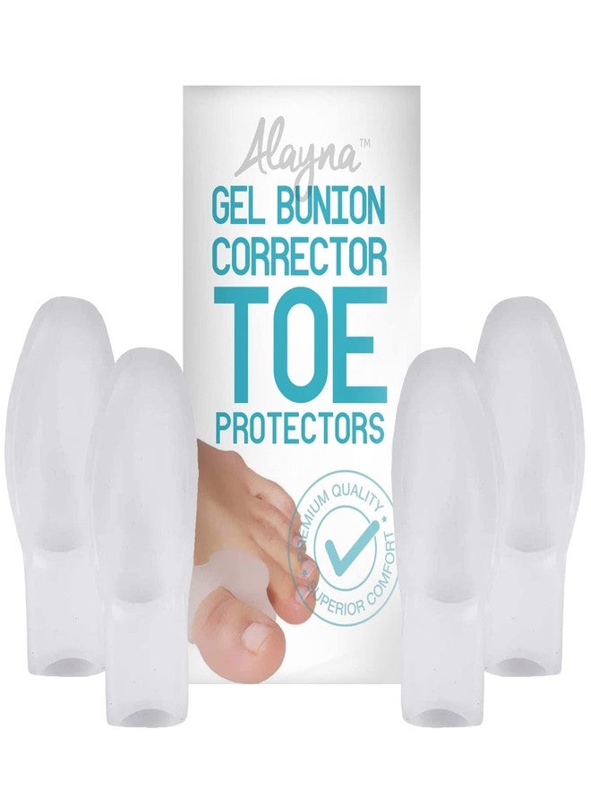 Alayna Toe Separators for Overlapping Toes Bunion Corrector Toe Spacers 4 Pcs Cushion Pads Spreader Orthopedic Brace Guard for Women Wear in Socks and Shoes 2 Pair - Image 5