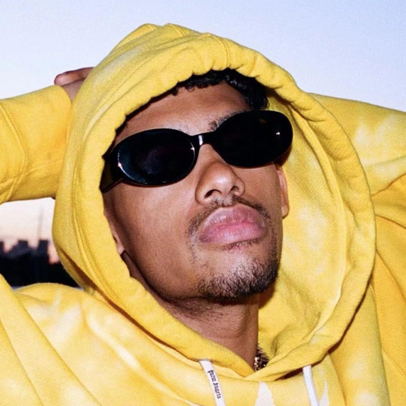 Teumire Retro Oval Sunglasses for Women Men 90s Style Vintage Small Sun Glasses UV400 Protection Shades(Black) - Image 4