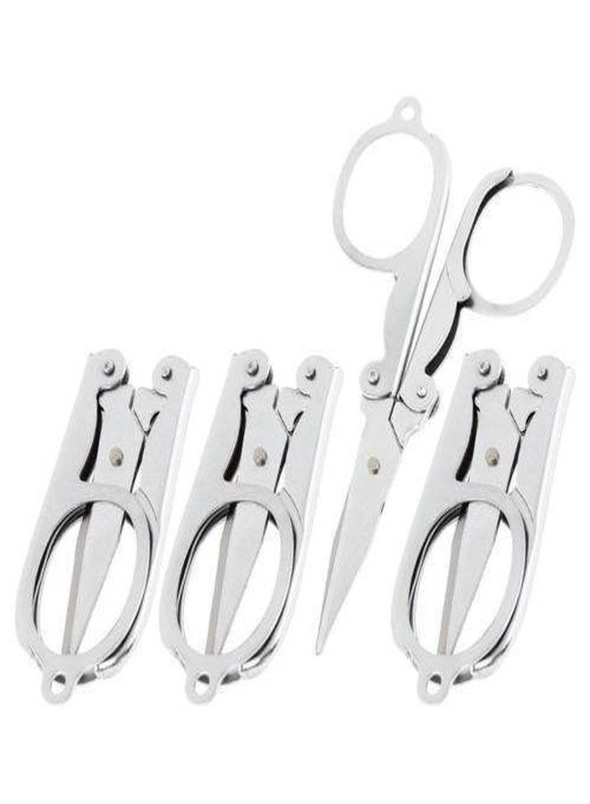 SNNP Small Folding Cutting Scissor, Stainless Steel, Mini Folding Pocket Scissors, Student Scissors, 2 Pack - Image 4