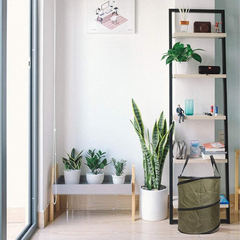 10 Gallon Pop Up Trash Can Reusable Garden Waste Bag Yard Leaf Container Outdoor - Image 3