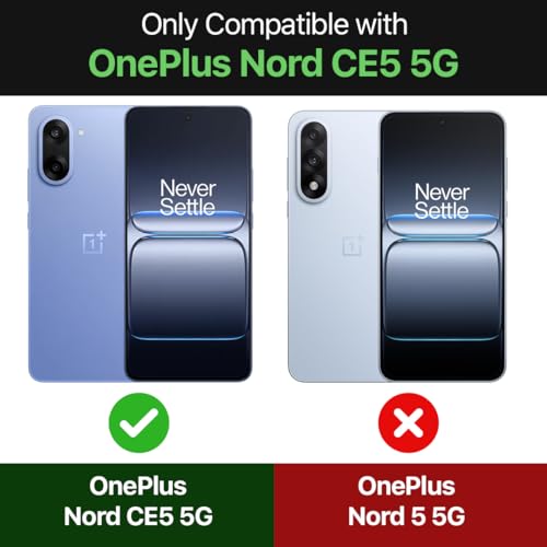 WOW IMAGINE Tough Armor Bumper Mobile Back Case for 1+ OnePlus Nord CE 5 5G | Sliding Camera Shield Cover | Shock Proof 360° Protection | Hybrid PC + TPU | Ring Holder with Kickstand – Blue - Image 2