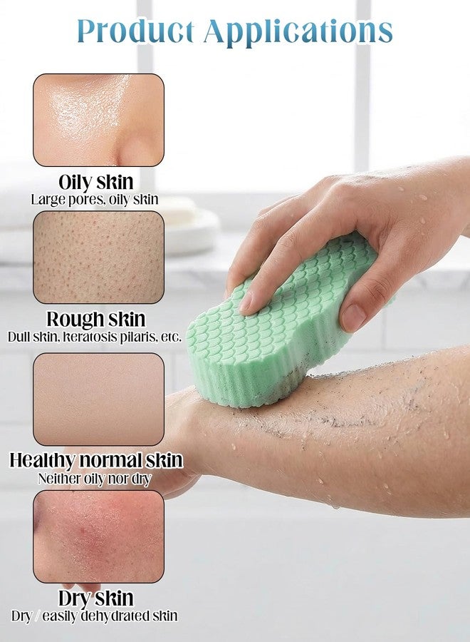DAWZMR 6PCS Magic Exfoliating Bath Sponge, 3D Reusable Body Scrubber for Shower Remover Dead Skin (Multicolor) - Image 2