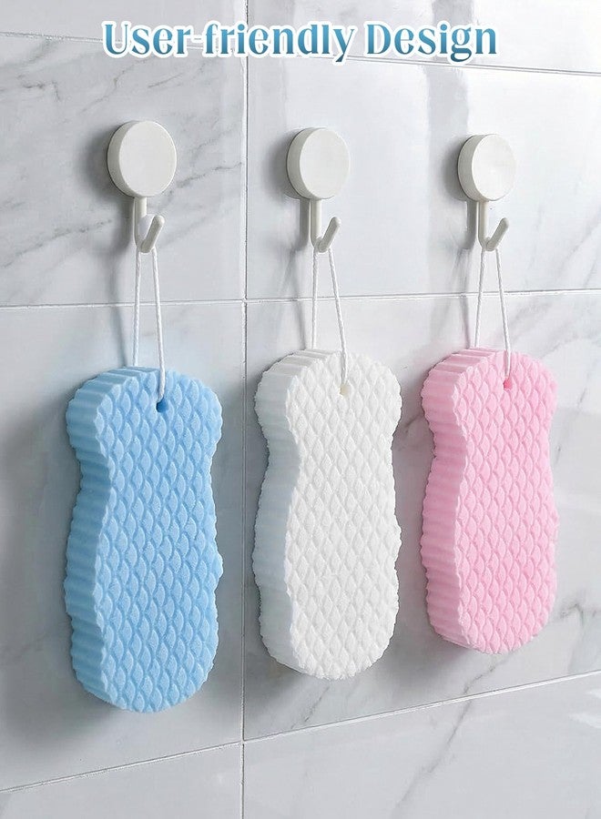 DAWZMR 6PCS Magic Exfoliating Bath Sponge, 3D Reusable Body Scrubber for Shower Remover Dead Skin (Multicolor) - Image 5