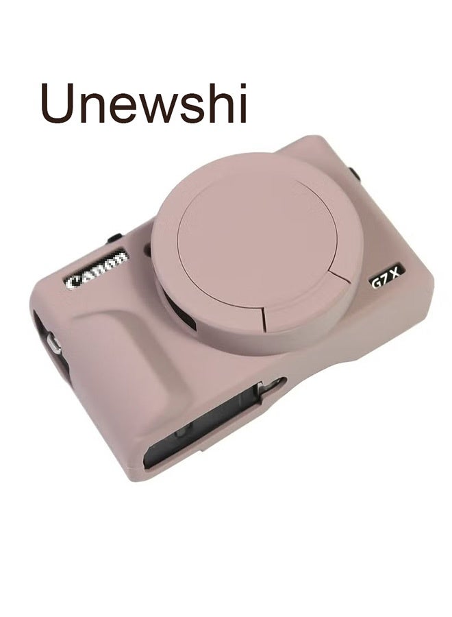 Unewshi Case for Canon G7X III G7X mark III G7X3 digital camera, soft silicone case and detachable lens cap for Canon  - Image 1