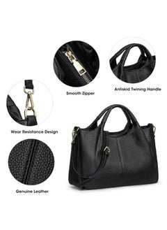 Kattee Leather Purses Handbags For Women Crossbody Bags Top Handle Soft Satchel Tote Shoulder Bag Medium Size  - Image 5