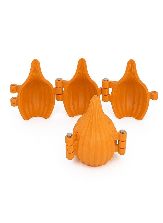 Oc9 Plastic 3 Fold Modak Maker Mould/Laddoo Moulder/Chocolate Modak Shaper Sacha Set for Ganpati, Diwali, Dussehra, and Other Festival (Pack of 2) - Image 3