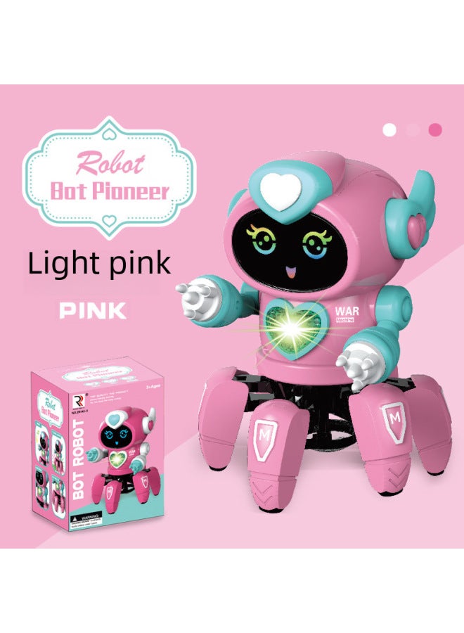 Tiktok Electric Intelligent Six-claw Dancing Robot Singing And Dancing Octopus Bionic Six-legged Children's Toy-Color:Gear Ejection Robot-Green - Image 5