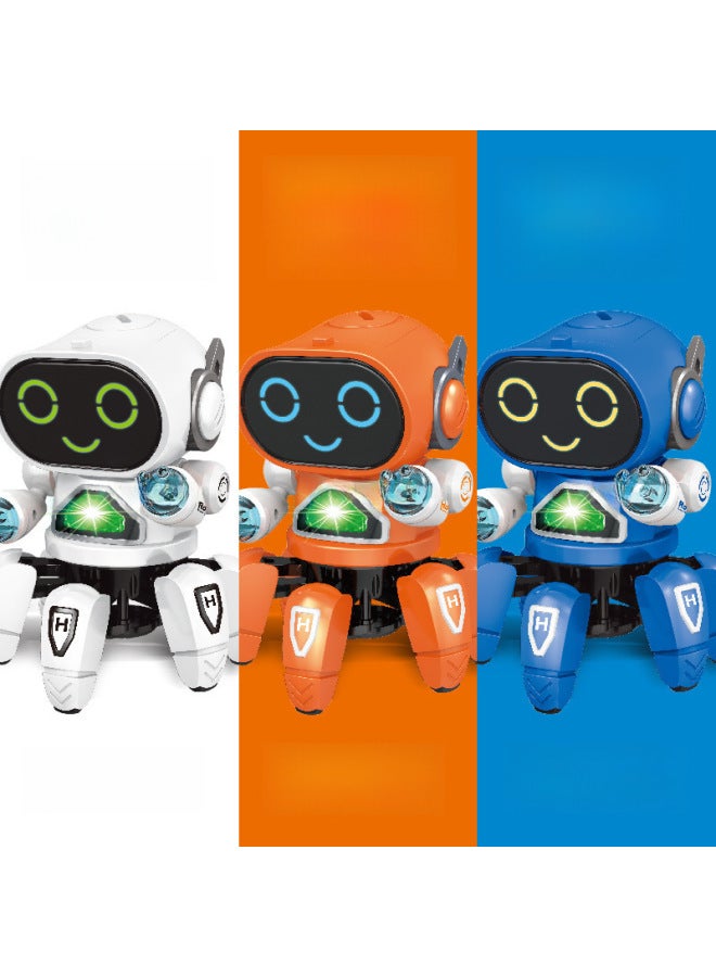Tiktok Electric Intelligent Six-claw Dancing Robot Singing And Dancing Octopus Bionic Six-legged Children's Toy-Color:Gear Ejection Robot-Green - Image 4