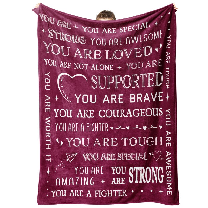 SteadStyle Blanket Gifts for Women Men Get Well Blanket Inspirational Gifts for Her Him Feel Better After Surgery Present Thinking of You Birthday Gift for Mom Grandma Sister Friend 60 x 50