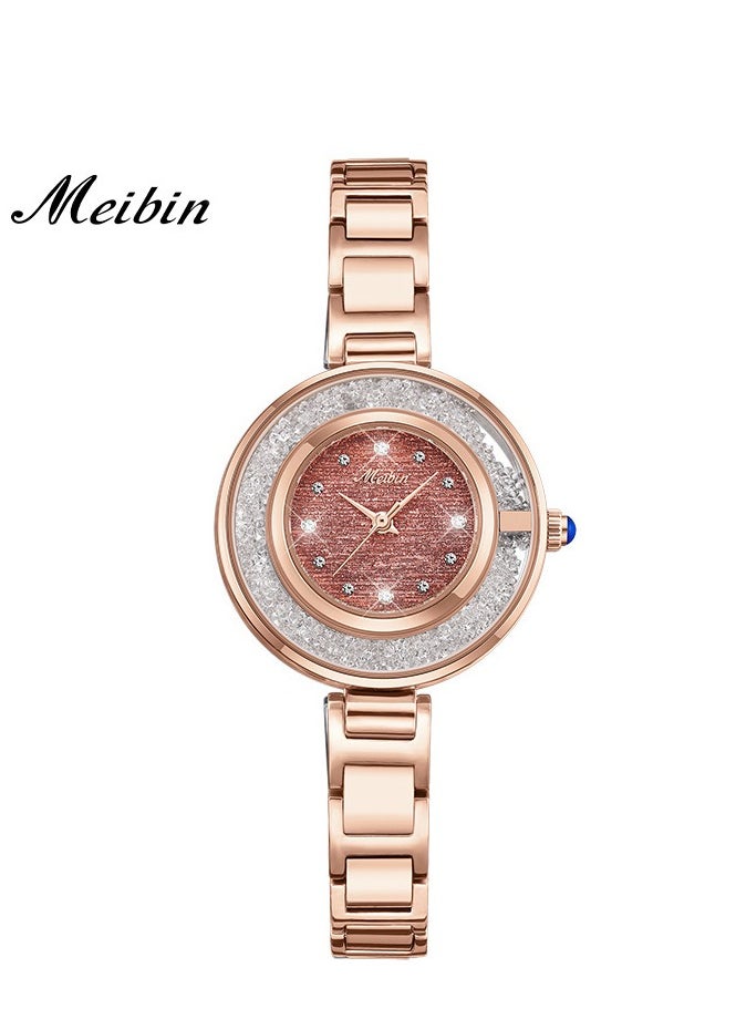 Meibin - Women's Fashion Diamond Inlaid Bracelet Watch - Image 1