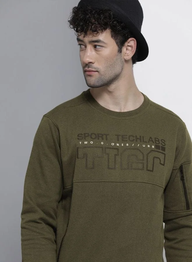 The Indian Garage Co  The Indian Garage Co Men Regular Fit Printed Crew Neck Full Sleeves Sweatshirt  | Best Price UAE