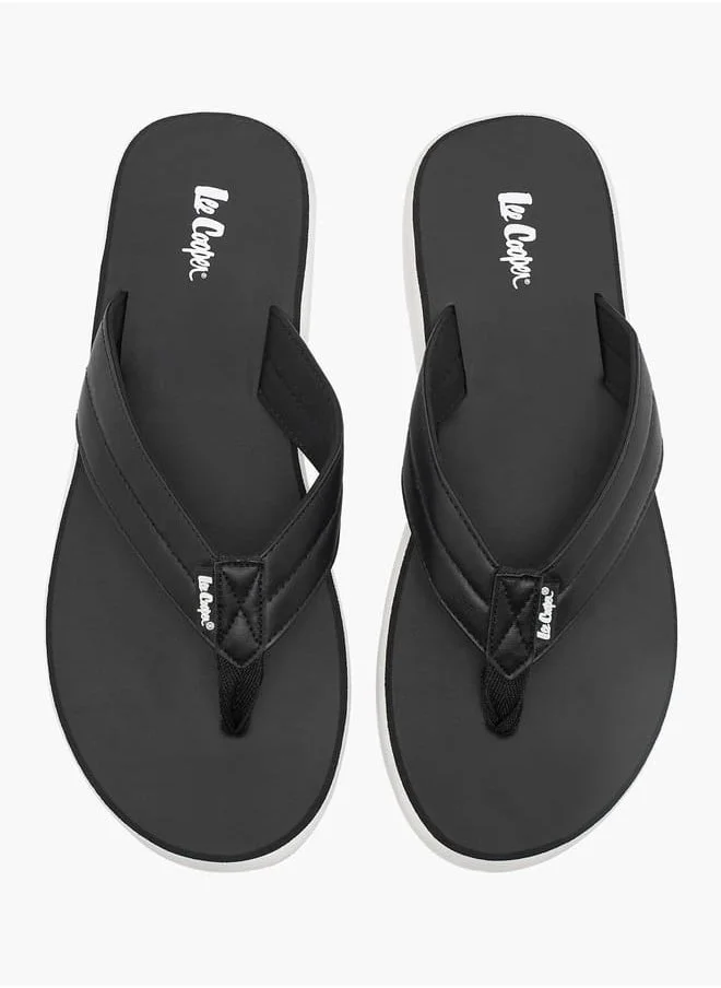 لي كوبر Mens Colourblock Slip-On Thong Slippers