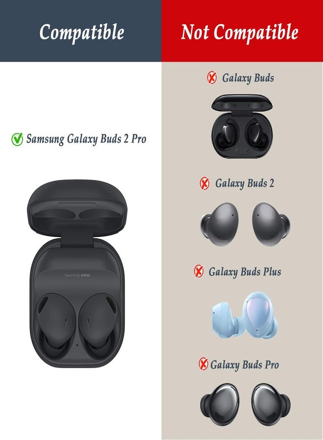 Niukeke Ear Tips for Samsung Galaxy Buds 2 Pro, 6 Pairs Silicone Replacement Earbud Tips S/M/L, Earbuds Ear Tips Buds Set (Black) - Image 2