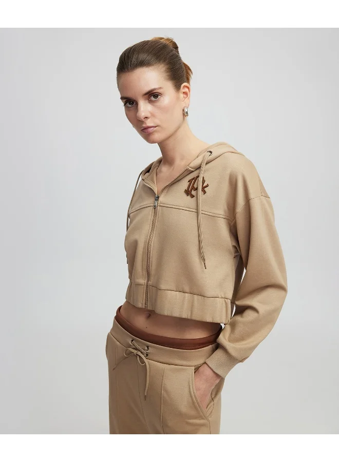 ابيكول Sweatshirt With Monogram Applique