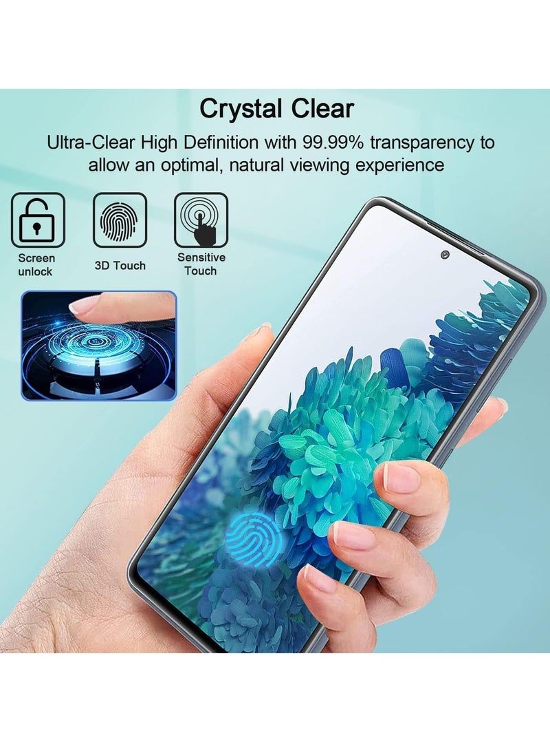 ELTRAZONE 2 Pack 5D Clear Tempered Glass Screen Protector for Samsung Galaxy – Full Coverage, Ultra HD Clarity, Scratch Resistant, Bubble-Free, Case Friendly, Easy Installation for Ultimate Protection SAMSUNG A33 5G - Image 4