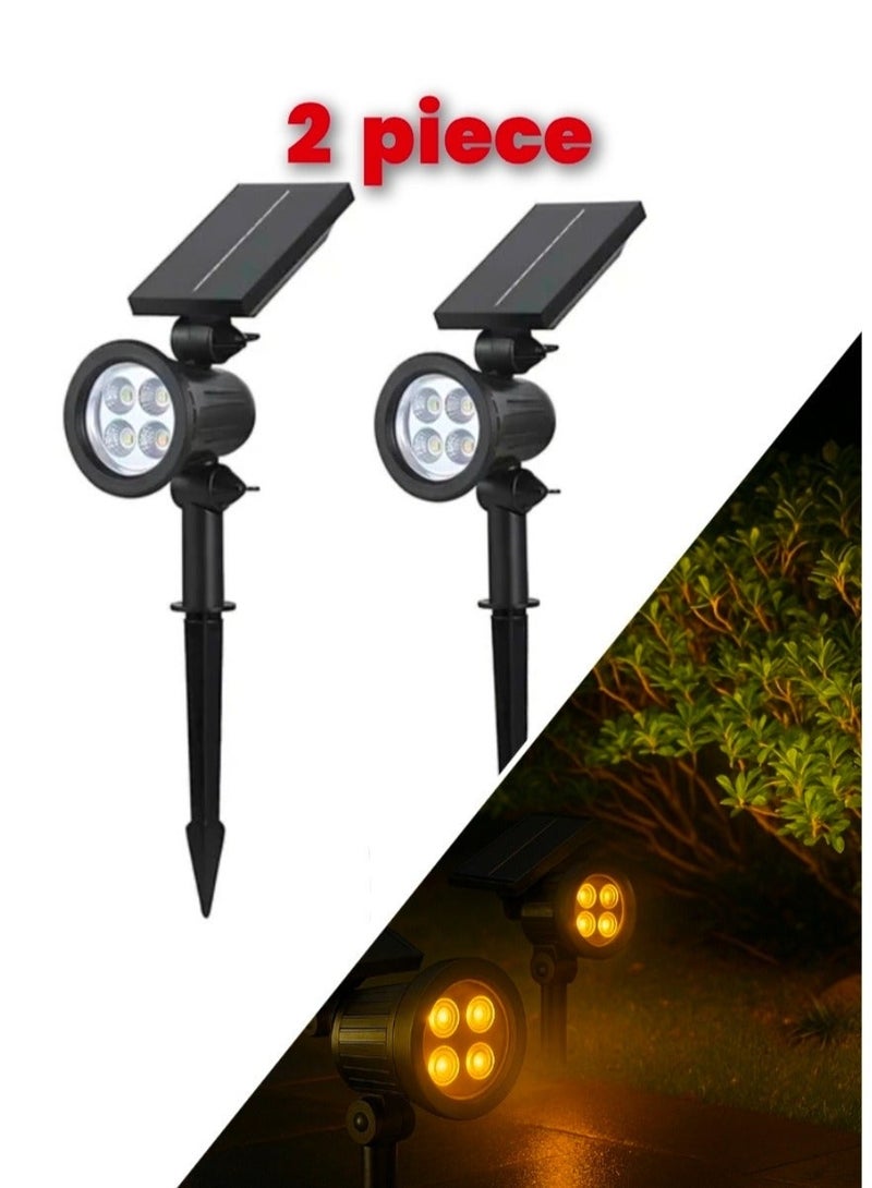 AL THURAYAT 30W 2-pieces solar powered garden light, High-brightness, waterproof LED outdoor light, for decorating your home, garden, and pathways. - Image 1