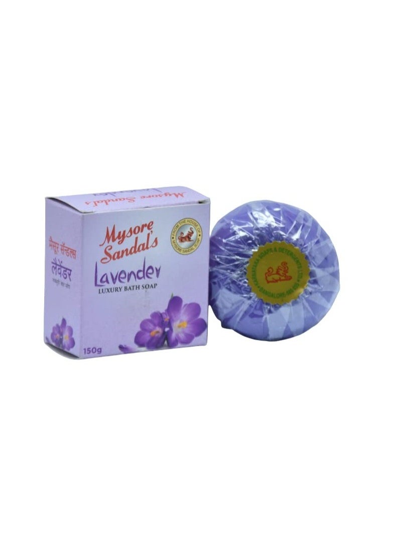 Mysore Sandals Lavender Luxury Bath Soap 150g – Gentle Cleansing & Floral Freshness - Image 4