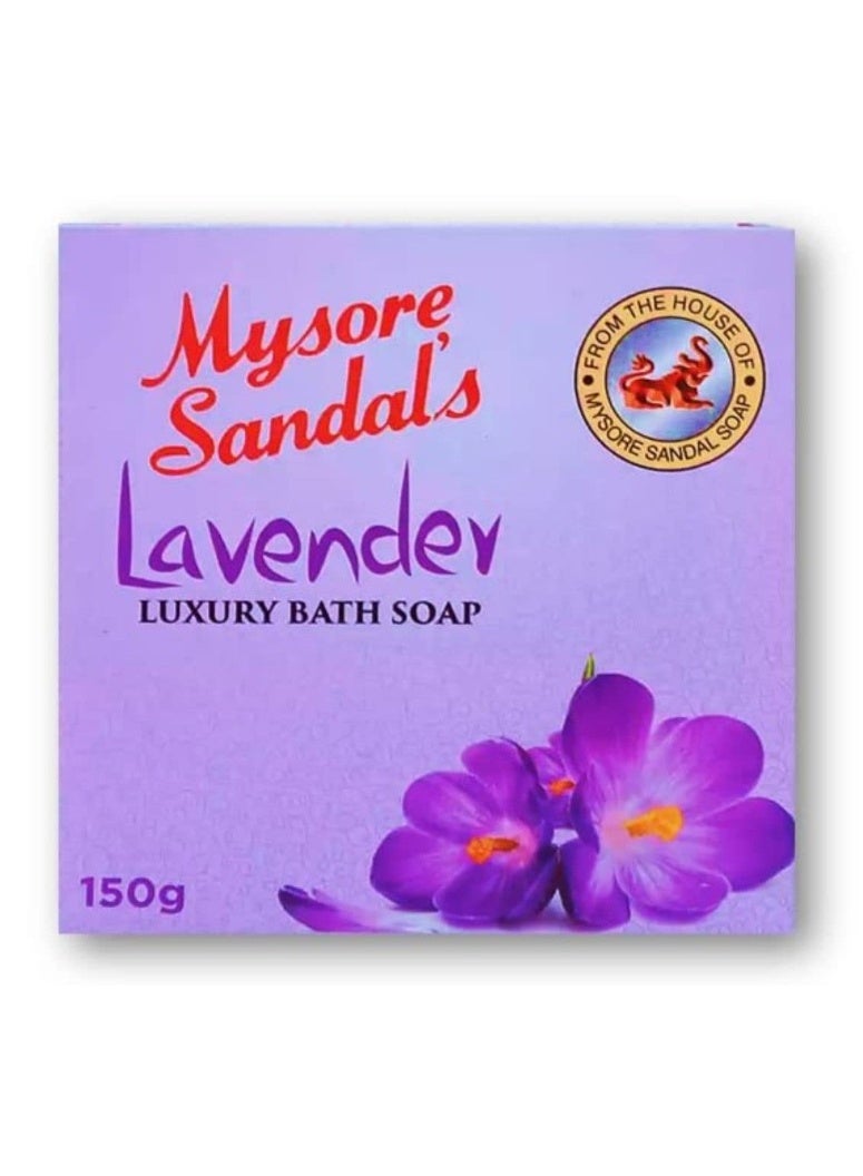 Mysore Sandals Lavender Luxury Bath Soap 150g – Gentle Cleansing & Floral Freshness - Image 1