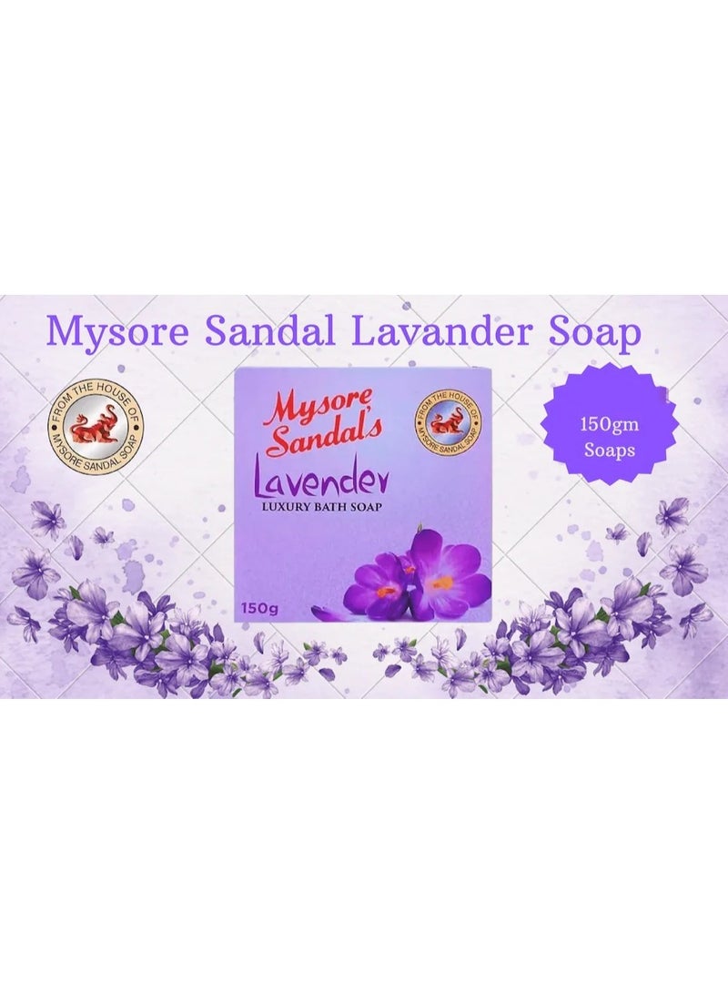 Mysore Sandals Lavender Luxury Bath Soap 150g – Gentle Cleansing & Floral Freshness - Image 5