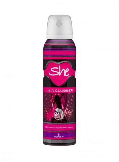 She Is Clubber Deodorant Body Spray For Women 150 Ml