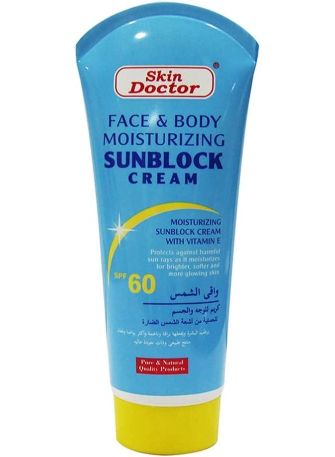 Skin Doctor Moisturizing Sunblock Cream SPF 60 for Face and Body - 150g. - Image 2