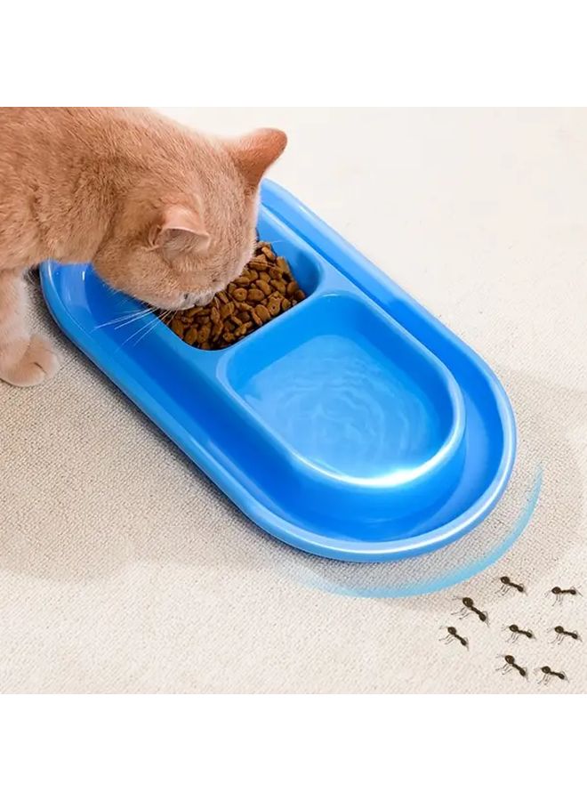 Pink Double Bowl Pet Feeder Anti Ant Rainproof Outdoor Waterproof Cat Food Bowl PP Material For Indoor Outdoor Cats - Image 5