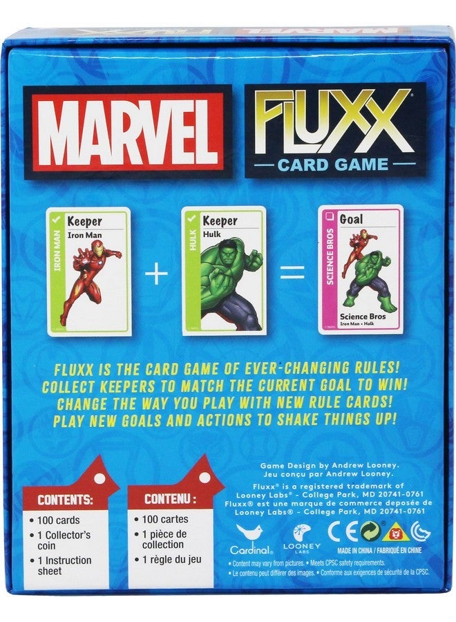 Cardinal Marvel Fluxx Card Game with Collector's Coin - Image 3