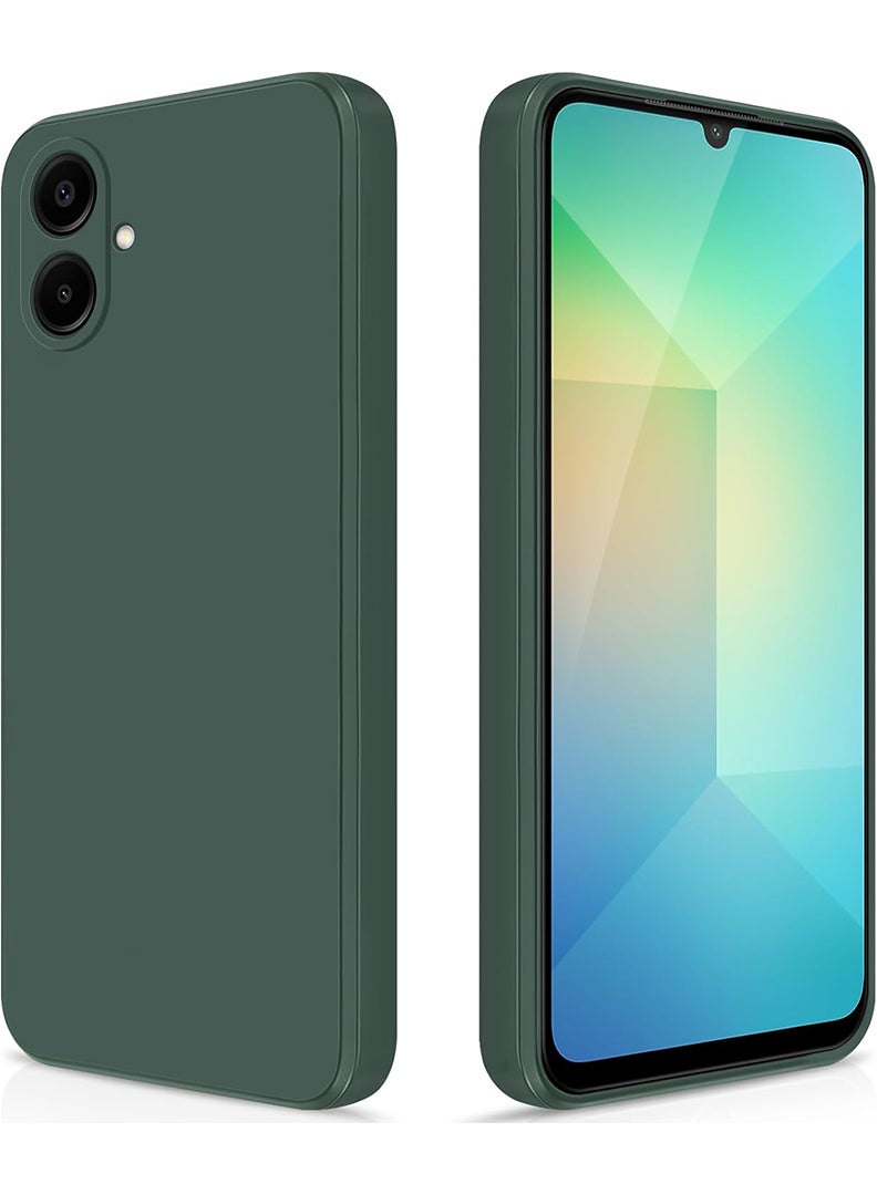 Case Up حافظة متوافقة مع سامسونج جالاكسي M06، سيليكون سائل ناعم ومتميز [بطانة ميكروفايبر مضادة للخدش] غلاف هاتف واقي رفيع مضاد للصدمات لسامسونج جالاكسي M06 2025، أخضر - Image 1