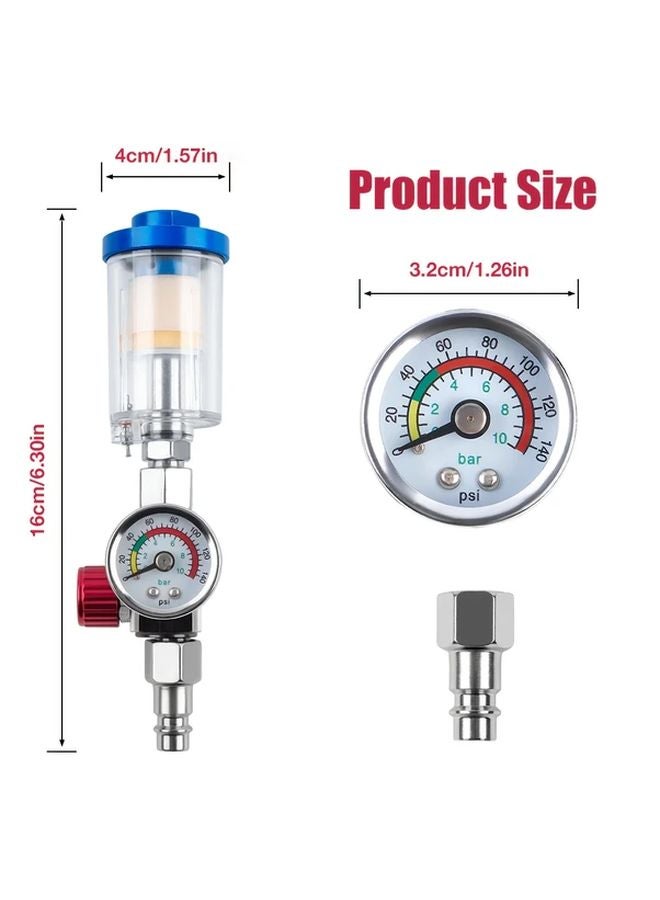 3pcs Air Filter Regulator With Gauge Oil Water Separator For Industrial Compressor - Image 3