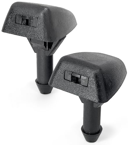 Click&Fit ClickFit 2pcs Windshield Washer Nozzles Kit compatible with Volvo XC90 S80 V70 S70 S40 C70 V50 C30 V40 from 1998 to 2014 Wiper washer spray jets replases 30655605 7845009010 9188997 accesories - Image 1