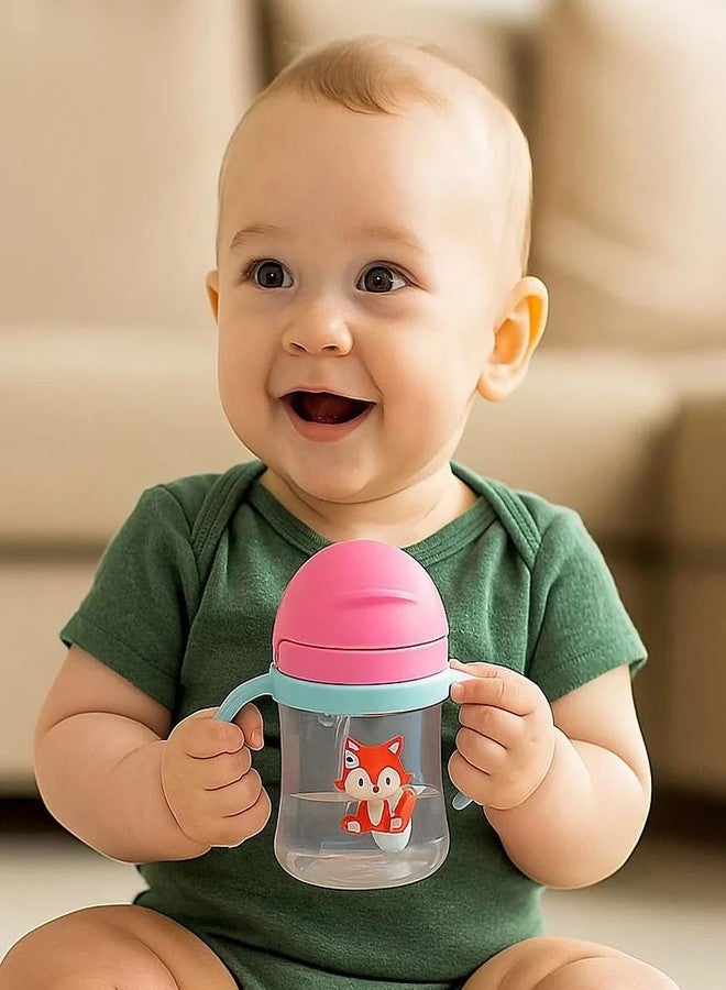 أليا زجاجة رضاعة للأطفال من Alya The Cheeky Kidzz Premium بسعة 200 مل، مزودة بماصة، مناسبة لإطعام الأطفال بالماء والحليب والسوائل (التصميم 612). - Image 2