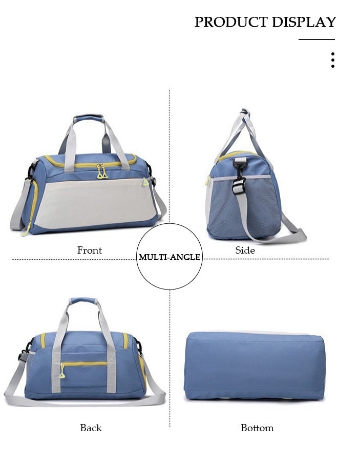 DUNISO Multi-functional Dry Wet Separated Travel Duffel Bag with Shoes Compartment for Men Women Large Capacity Foldable Packable Waterproof Sport Duffel Bag Gym Bag for Camping Traveling - Image 2
