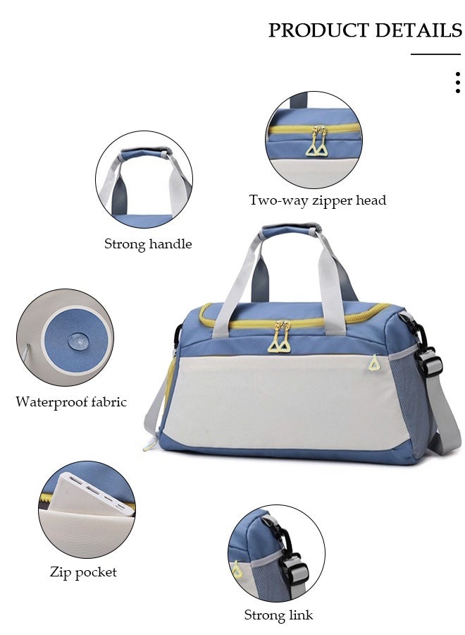 DUNISO Multi-functional Dry Wet Separated Travel Duffel Bag with Shoes Compartment for Men Women Large Capacity Foldable Packable Waterproof Sport Duffel Bag Gym Bag for Camping Traveling - Image 5