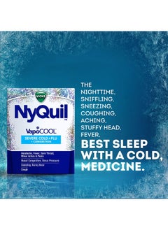Vicks DayQuil and NyQuil VapoCOOL SEVERE Combo Cold & Flu + Congestion Medicine, Max Strength Relief For Fever, Sore Throat, Nasal Congestion, Sinus Pressure, Cough, 48 Count - 32 DayQuil, 16 NyQuil  - Image 5