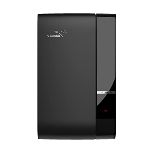 V-Guard Effino 2.25 TV Stabilizer | Applicable for Smart TV's up to 120cm (47) +Set Top Box, Home Theatre/Gaming Console | 2.25 Ampere Capacity | Bi-Colour LED Display| 2 Year Warranty | Black - Image 1