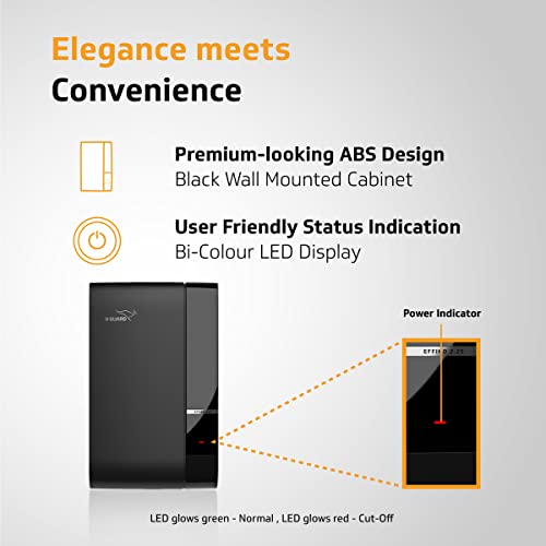 V-Guard Effino 2.25 TV Stabilizer | Applicable for Smart TV's up to 120cm (47) +Set Top Box, Home Theatre/Gaming Console | 2.25 Ampere Capacity | Bi-Colour LED Display| 2 Year Warranty | Black - Image 5