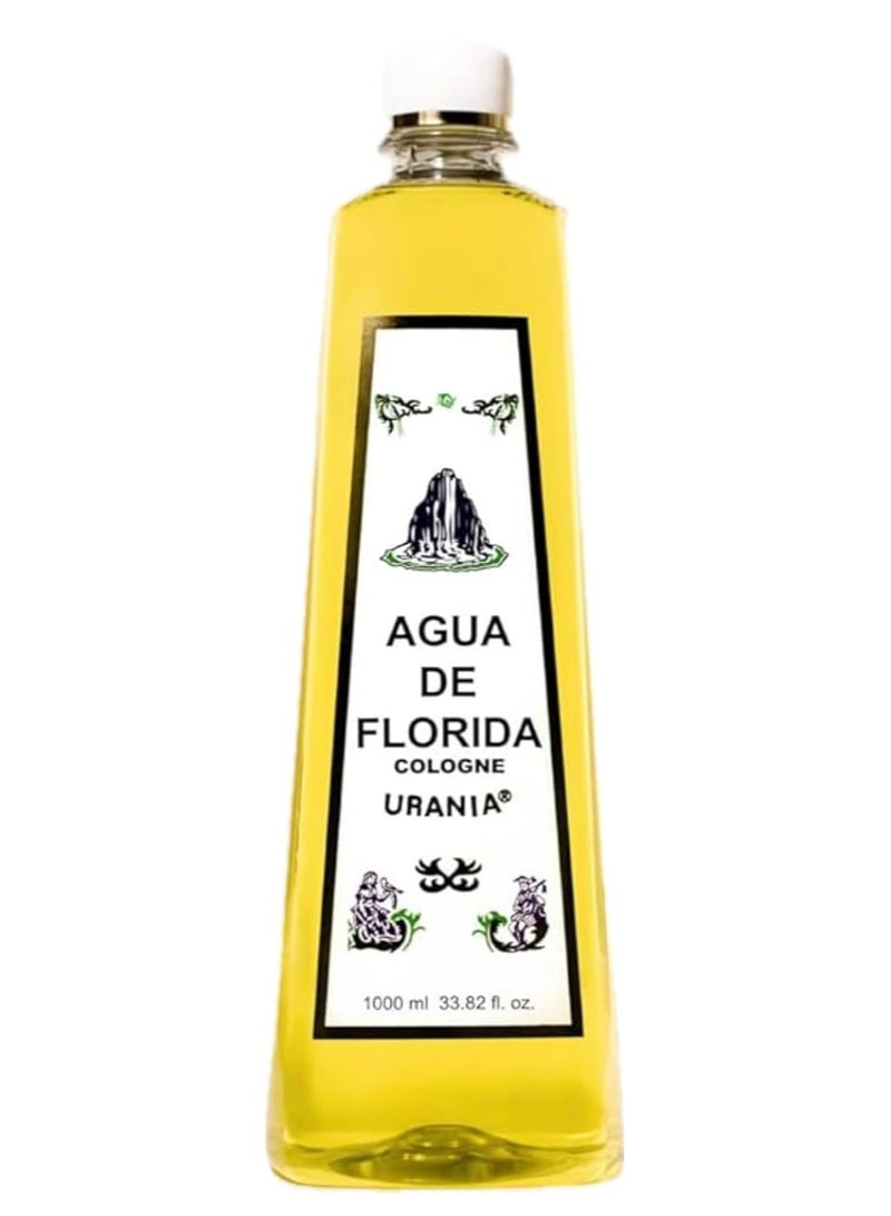 Siete Machos Urania Agua de Florida - Florida Water Cologne 1000 ml/33.82 fl. oz.