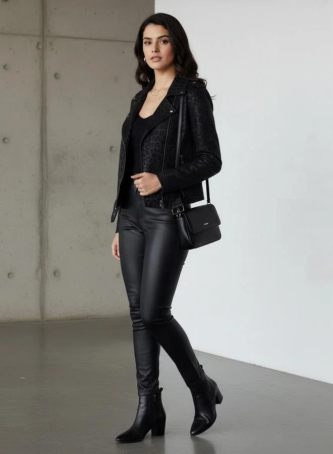 2Xtremz 2Xtremz Biker Jacket with Animal Print