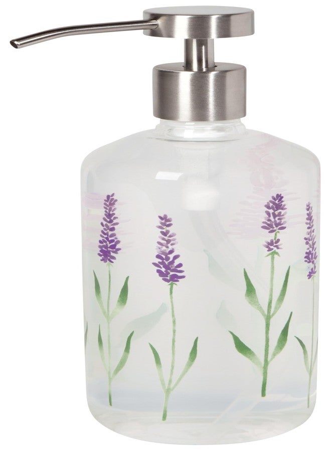 Now Designs by Danica Lavender Soap Pump - Stainless Steel 16 oz Soap Dispenser - Image 1