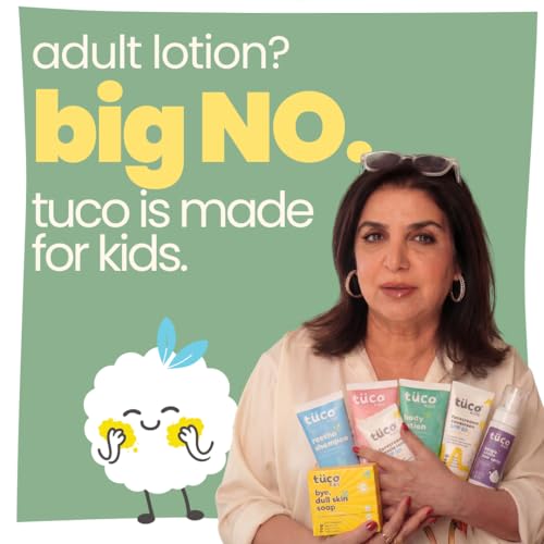 Tuco® Kids Body Lotion for soft, hydrated skin | Perfect for tanned, dry, dull skin | Made with Almond Oil and Aloe Vera | For kids 4-10, 2-5, 10-15 years | SLS & Paraben free | 300ml-Pack of 2 - Image 4