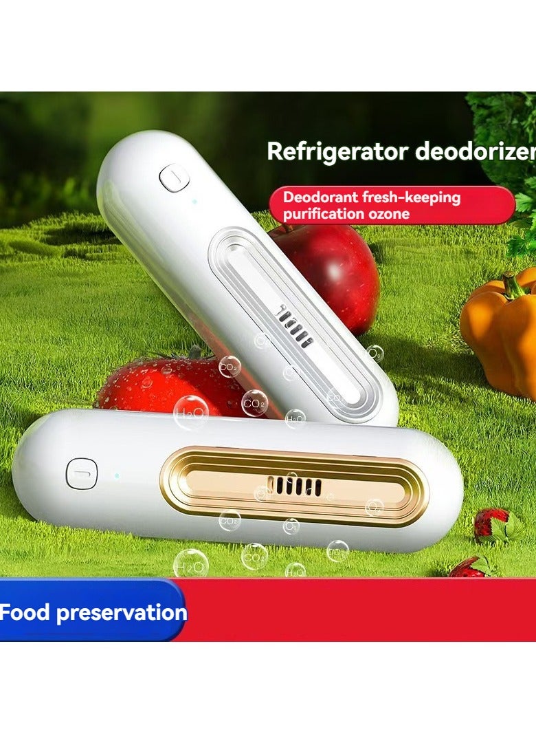 M MIAOYAN Rechargeable Refrigerator Deodorizer with UV & Ozone Sterilization – Fast Odor Removal & Fresh Food Preservation - Image 2