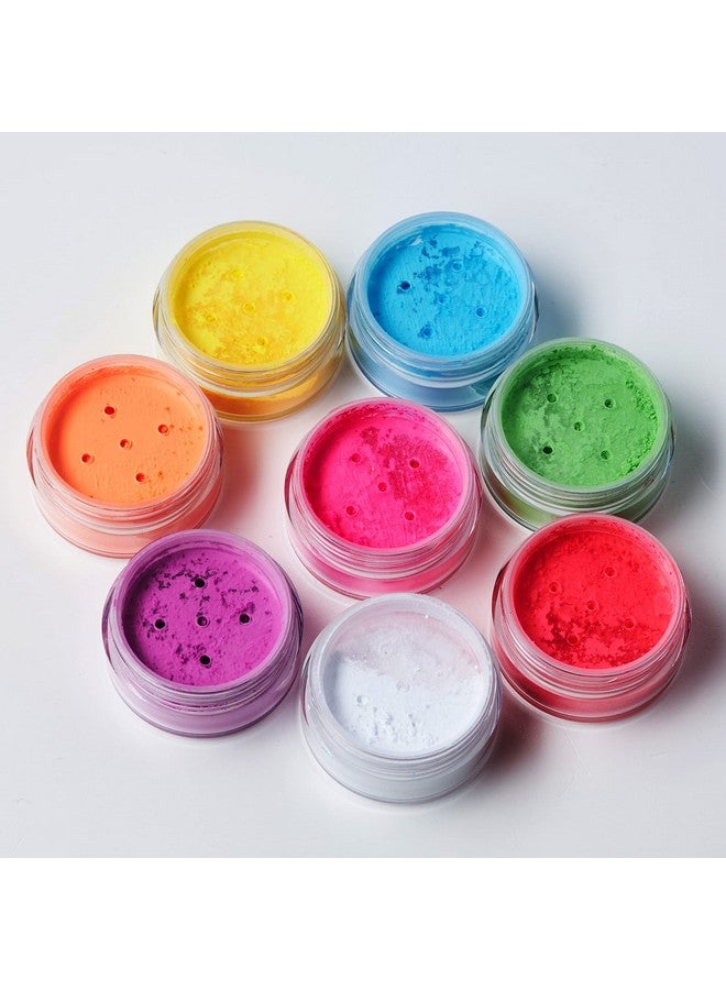 Moon Glow Blacklight Neon Uv Pigment Shaker 0.1Oz Set Of 8Glows Brightly Under Blacklightsuv Lighting Use On The Facebody As Loose Eye Shadow And For Nail Art - Image 5