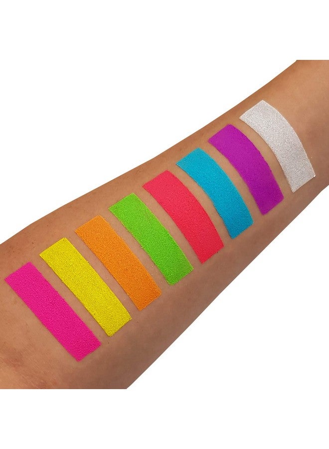 Moon Glow Blacklight Neon Uv Pigment Shaker 0.1Oz Set Of 8Glows Brightly Under Blacklightsuv Lighting Use On The Facebody As Loose Eye Shadow And For Nail Art - Image 3