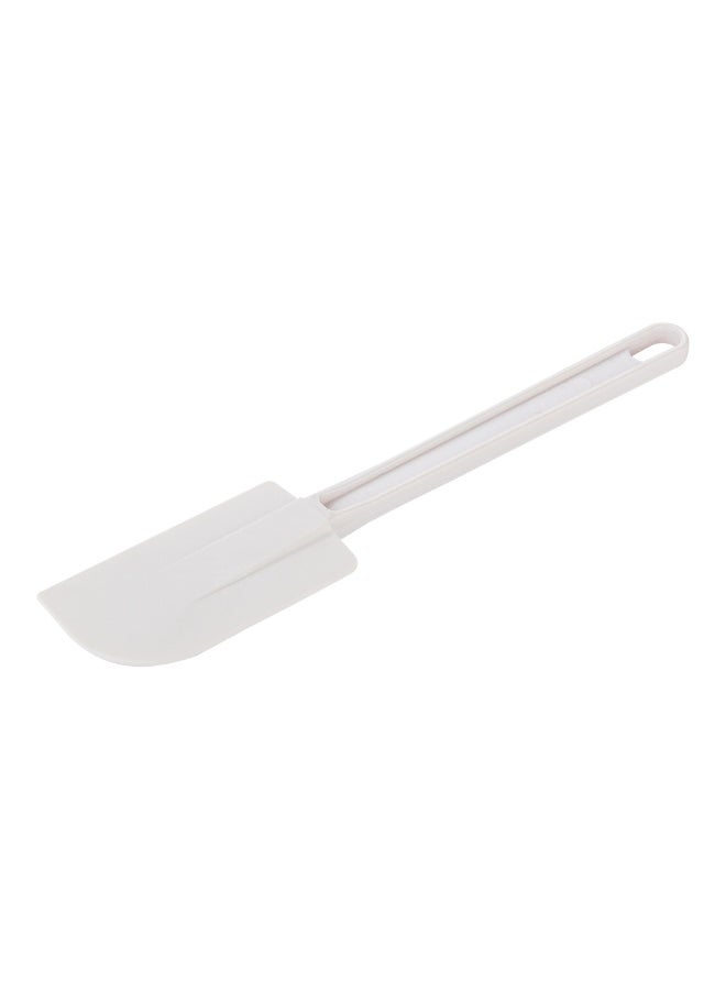 Restaurantware Met Lux 10 Inch Rubber Spatula, 1 Flat Baking Spatula - Flexible, Dishwashable, White Rubber Cooking Spatula, Heat-Tolerant, Use For Mixing Or Scraping During Baking - Image 1