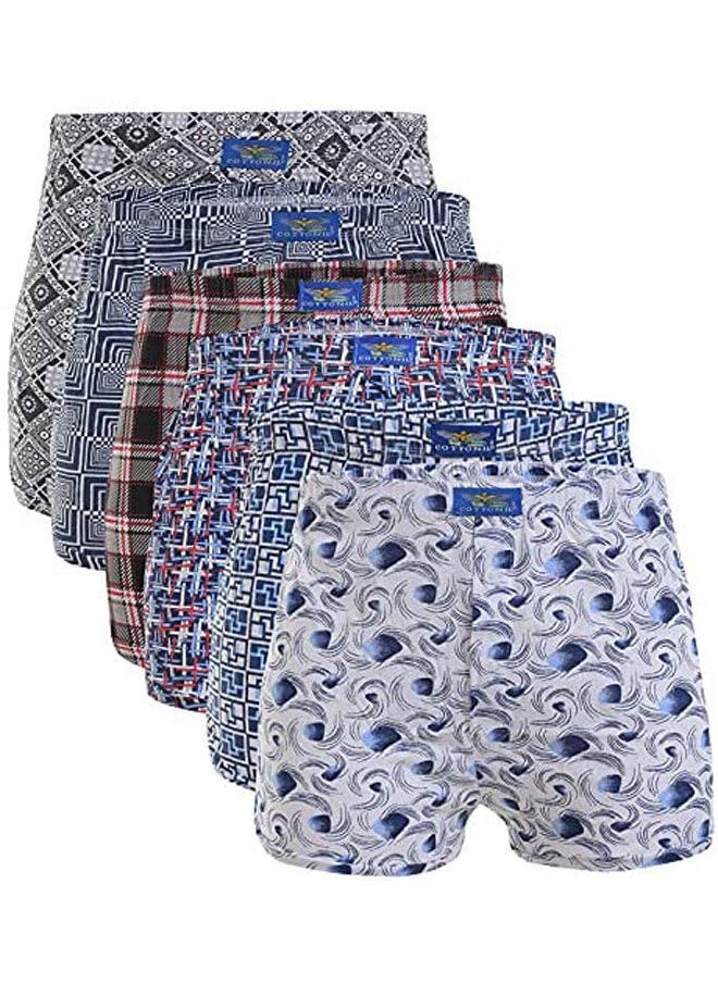 COTTONIL Mid-Rise Pack Of 6 Boxer Briefs 