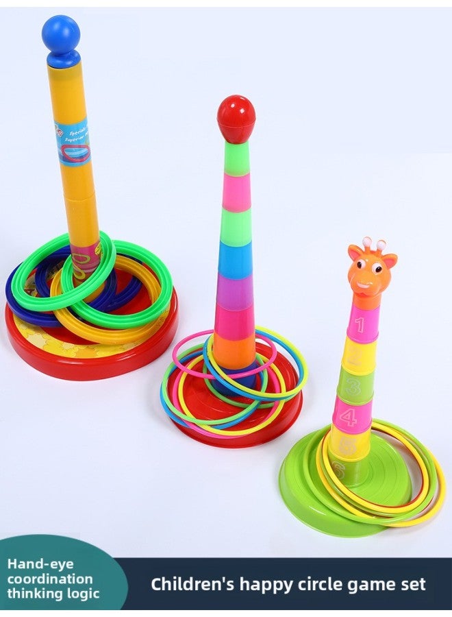 Elephant Ring Ring Concentration Early Education Children's Educational System Training Equipment Sports Ring Home Game Toys-Color:Hippocampus Loop 4 Hippocampus +16 Loops  - Image 3
