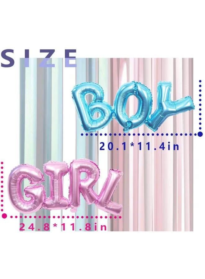 XiuWoo 4-Piece Gender Reveal Party Decoration Balloon Set 9.33x6.61x2.09inch - Image 4