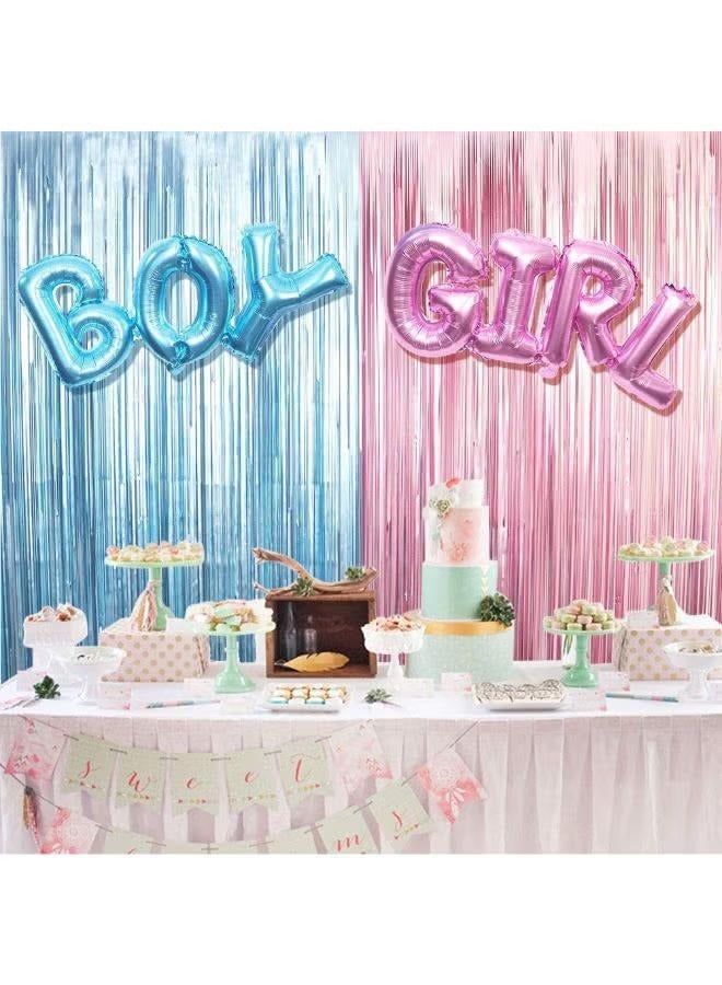 XiuWoo 4-Piece Gender Reveal Party Decoration Balloon Set 9.33x6.61x2.09inch - Image 3